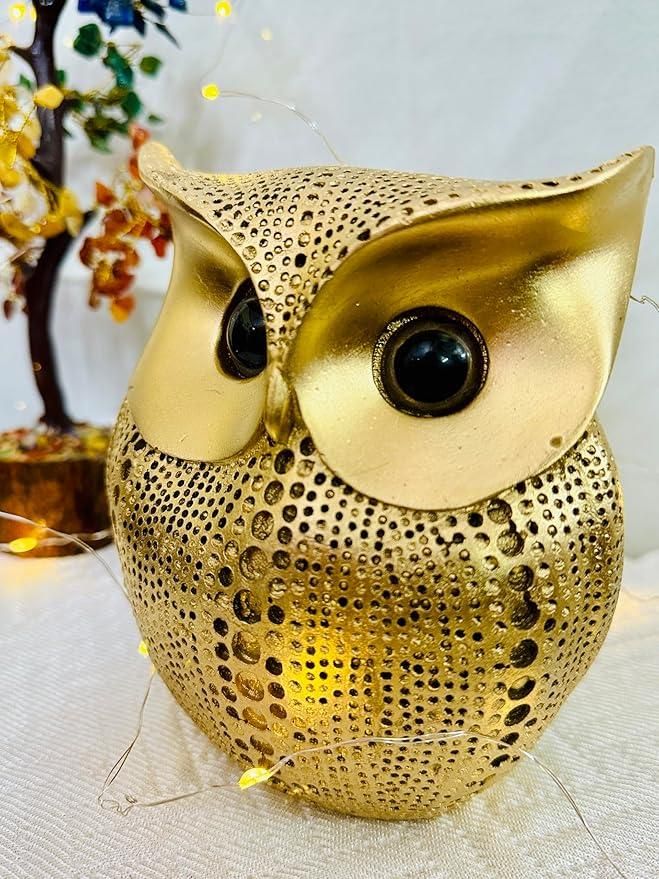 Lucky Owl Figurine Manifested Home Decor